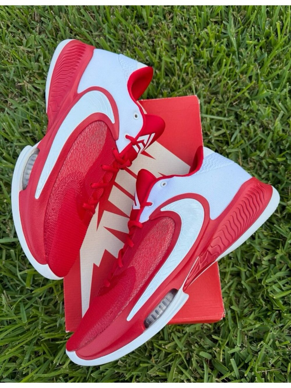 15 MEN'S NIKE ZOOM FREAK 4 TB PROMO RED WHITE BASKETBALL DX6652-602 BASKETBALL